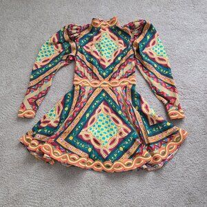 Celia B Botan Dress In Multi